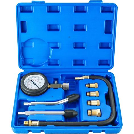 Gasoline Diesel Engine Compression Tester Motorcycle Oil Pressure Tester Check Compression M10 M12 M14 M18 0-20 Bar 0-300 PSI (1/5)