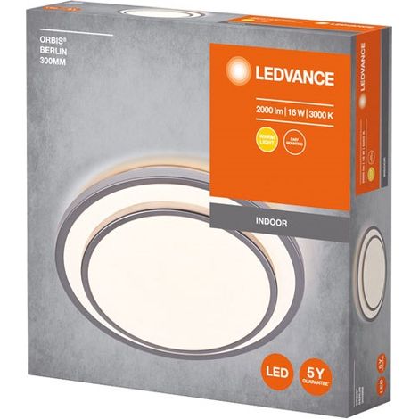 Plafoniera Orbis Berlino 300 mm 16 W Caldo Argento - Ledvance