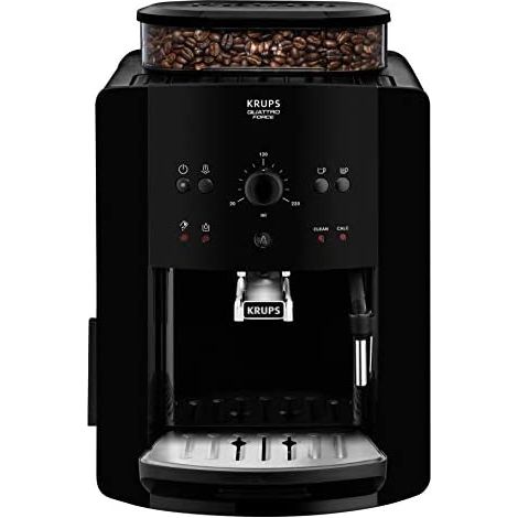 KrupsCafetière expresso automatique Arabica, 1450 W, 1,7 litres, acier inoxydable, noir (1/5)