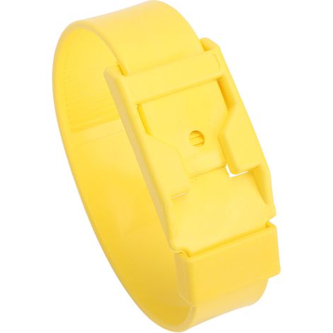 10 Collier Chèvre Identification Mouton Bande Marquage Bétail Anneau Agriculture Matériel Élevage 36cm Jaune (1/5)