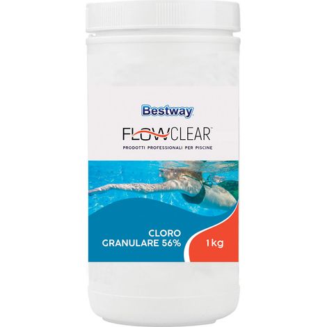 Bestway 59004 Cloro Granulare A Lento Scioglimento Confezione da 1 Kg (1/2)
