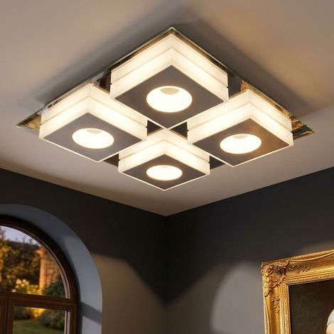 Lampada da soffitto a LED di design per soggiorno e studio, illuminazione per specchio, Globo 41113-4 (1/5)