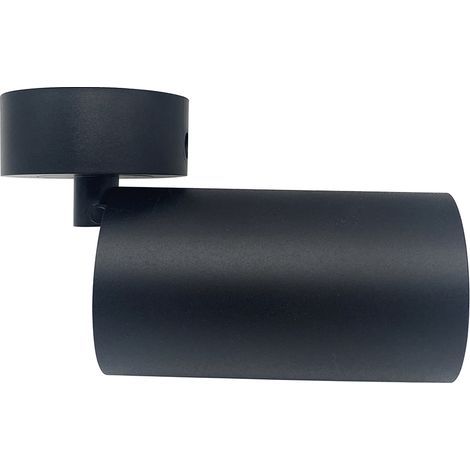 PORTAFARETTO APPLIQUE PER LAMPADINA LED GU10 NERO A SOFFITTO/PARETE (1/5)