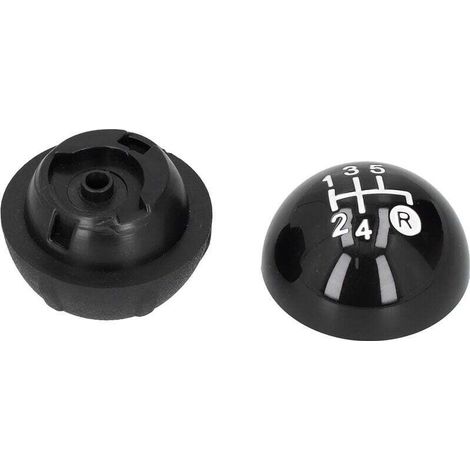 Pommeau de Levier de Vitesses,Kit de Remplacement avec Couvercle Décoratif, Convient pour Fiat 500 500C 2007 2018 LHD RHD (1/4)