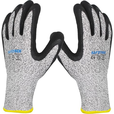HPPE Cut Resistant Gloves for Butcher, Kitchen, Oyster Opener, Meat Cutting, Wood Carving and Garden (8/M) (1/5)