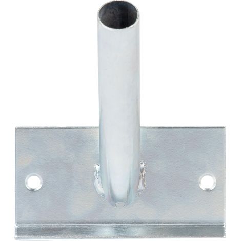 GAH-Alberts 639662 Supporto per pennoni portabandiera  per il montaggio a muro  per una bandiera  zincato blu  Ø tubo di montaggio 29 mm (1/2)