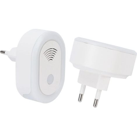 XEPHO Contrôleur d'élimination des acariens par ultrasons, 2 pièces (réglementation européenne), prise directe pour l'élimination des acariens par ultrasons dans la chambre à coucher (1/4)
