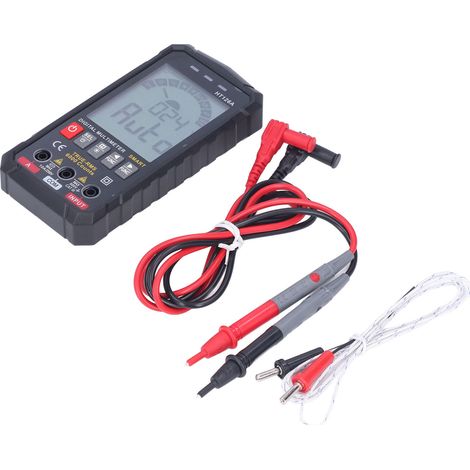 HT126A Digitalmultimeter, 4000 präzise Messpunkte, Voltmeter, AC/DC-Spannungs-/Strom-/Widerstands-/Frequenz-/Kapazitätsmessgerät (1/5)