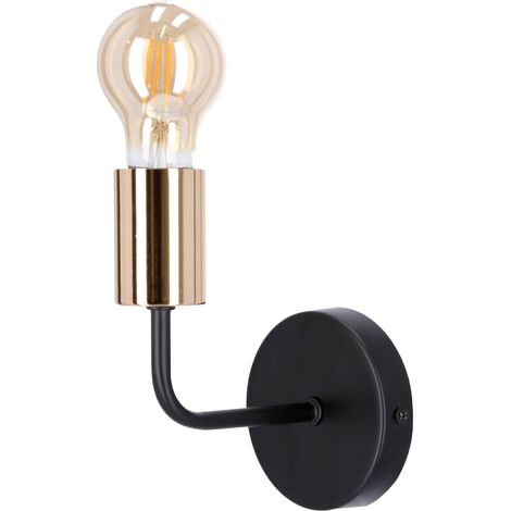 Applique murale Candellux Spill métal noir/cuivre 1xE27 (1/5)