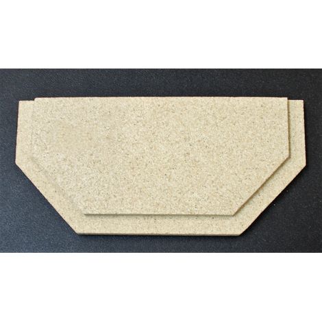 Déflecteur A pour poêles à cheminée Usedom 5 de Justus - vermiculite - dimensions d'encastrement parfaitement adaptées