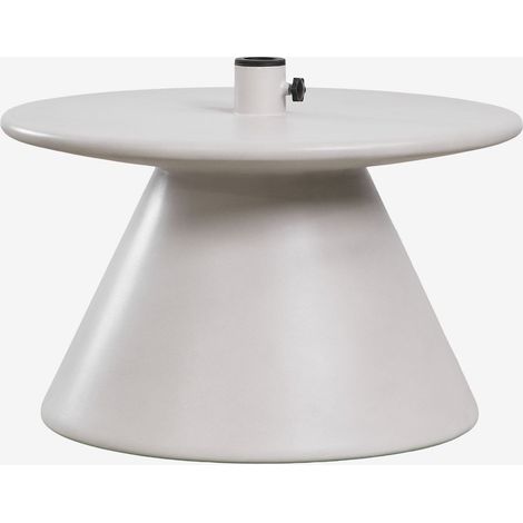 Pie de sombrilla con mesa integrada redonda Ø60 cm en cemento Darwys SKLUM (1/5)