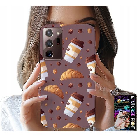 Custodia per Samsung Note 20 Ultra - custodia con caffè, croissant e cereali sullo sfondo (1/5)
