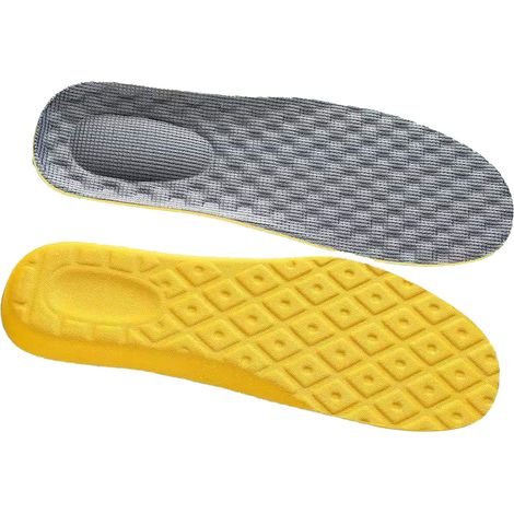 1 paire de semelles intérieures en latex ultra doux, respirantes, absorbant la transpiration et les chocs, épaisses, pour chaussures de sport, idéales pour les étudiants et l'entraînement militaire (g (1/3)