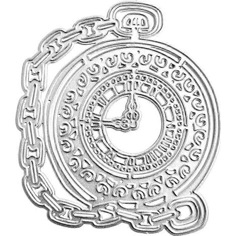 Metall-Stanzformen für Uhren, Prägeschablonen, Stanzformen für Kartenherstellung und Scrapbooking