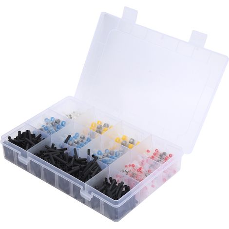 Lot de 600 Manchons Thermorétractables Étanches avec Soudure, Connecteurs à Cosses à Sertir pour Câbles, Kit de Raccords Electriques (1/5)