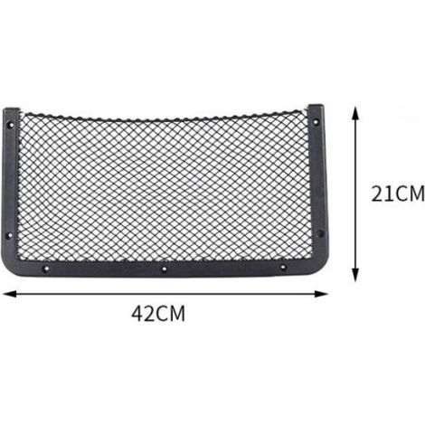 Filet De Rangement - Nylon Résistant - Pour Coffre Voiture Et Camping-car - 42 X 21 Cm (1/5)