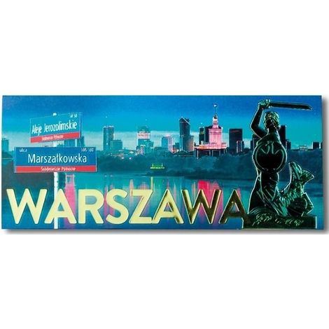 Amo la Polonia. Magnete di Varsavia ILP-MAG-C-WAR-06