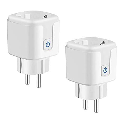 Prise Connectée WiFi 16A,Prise Connectée Alexa Avec Télécommande & Contrôle Vocal,Smart Prise Intelligente avec Mesure de Consommation électrique (1/5)