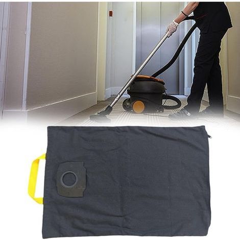 Sac Filtrant en Tissu pour Aspirateur WD4 WD5 WD6 - Accessoire de Nettoyage Réutilisable, Sac Collecteur Poussière, Usage Domestique/Commercial Hôtellerie, Noir (1/4)