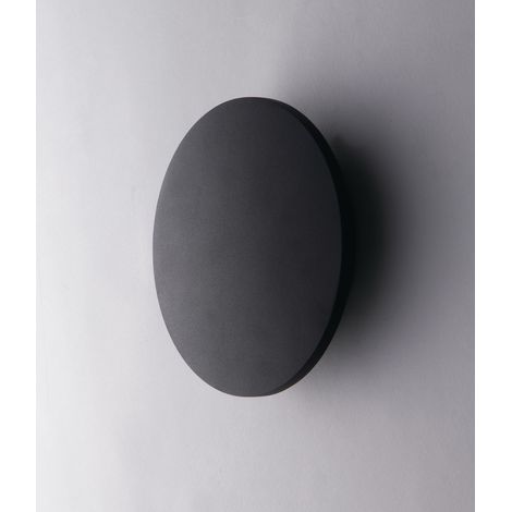 Applique LED da esterno AMON nera luce naturale con 360° backlight 13 cm. (1/3)