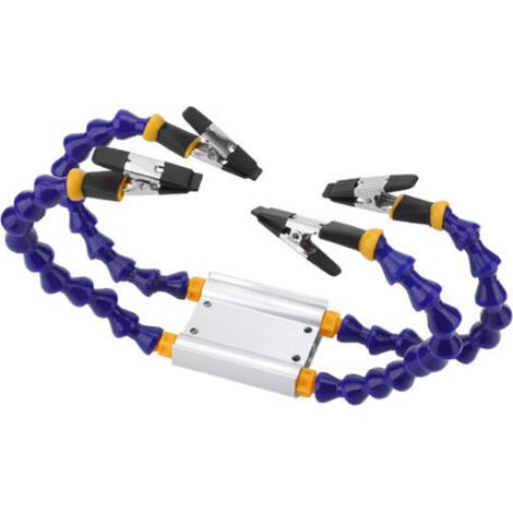 Bras Flexible ABS, bras Flexible, Base en alliage d'aluminium, outil de troisième main avec couvercle en caoutchouc amovible, 4 pièces (1/5)