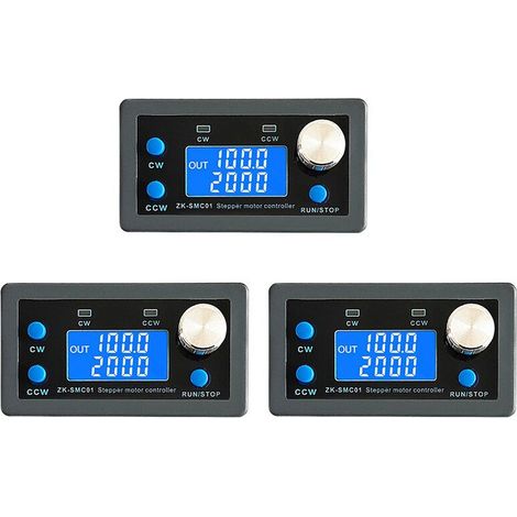 Adecuado para 3 controladores y controladores de motor paso a paso ZK-SMC01, placa de control de velocidad de pulso inverso serial programable PLC de 5-30 V