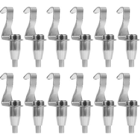 Ensemble de 12 crochets réglables pour cimaises, crochets de suspension pour tableaux, crochets pour moulures, supports pour expositions de peinture, plantes en pot et photos (1/5)