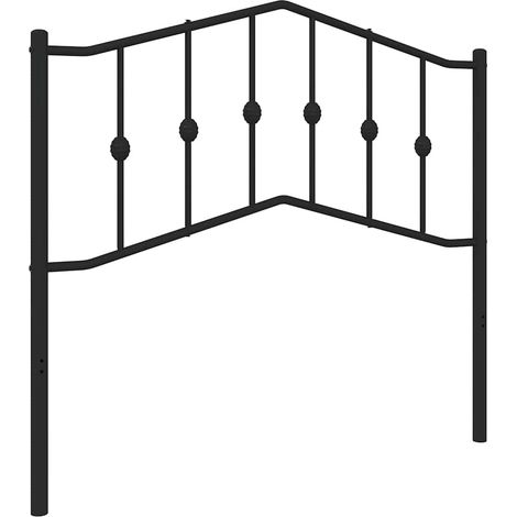 Maison Exclusive - Ersatz-Kopfteil Metall Schwarz 100 cm