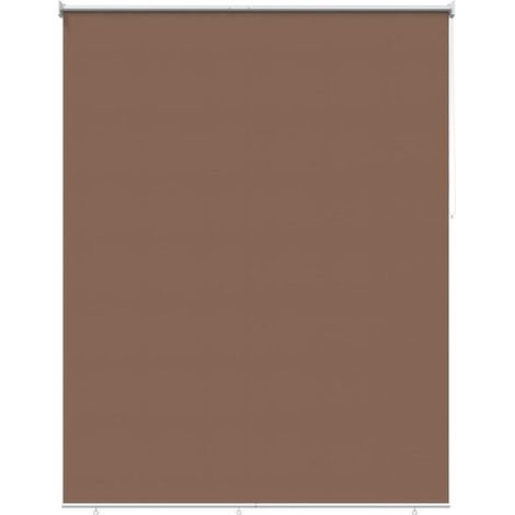 Store enrouleur gris-brun résistant aux UV, 160 x 230 cm, polyester. (1/5)
