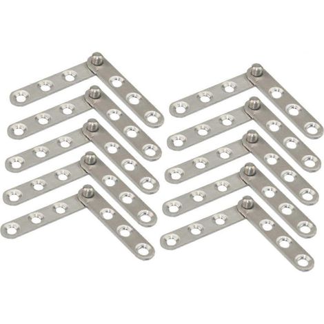 SOIMISS Lot de 10 charnières pivotantes invisibles pour porte de placard (1/5)