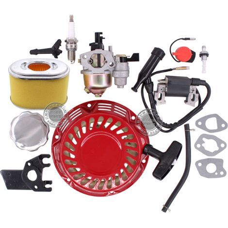 Kit accessoires moteur GX160 / 200 – 168F / 170F – carburateur + plaque traction + isolant + paquet haute pression – pièces vulnérables (1/2)