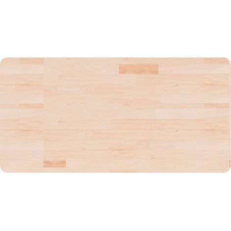 Comptoir de salle de bain 100x50x2,5 cm Bois massif non traité