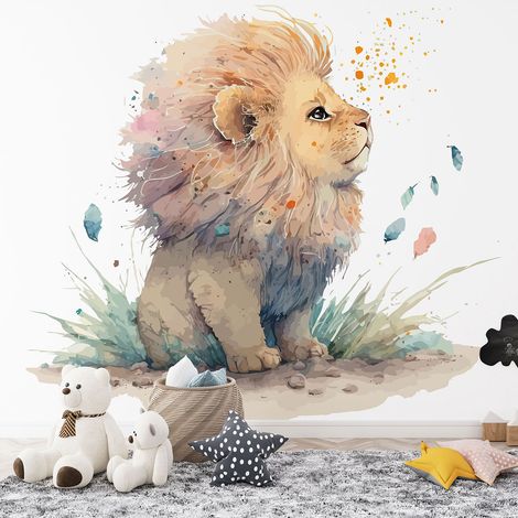 Papier peint panoramique Enfants - Lionceau - 130 cm x 84 cm (1/4)