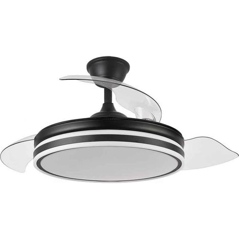 Ventilador bayomo 72w 7200lm negro 3 aspas desp. 32 - 47x49 - 108d.3 color.motor dc.remoto