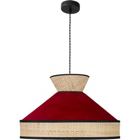 Colgante Fabrizio 1xe27 Natural/rojo Regx50x50 Cm (1/2)