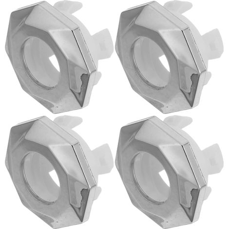 Overflow Cover for Bathroom and Kitchen Sink 4 Pieces Chrome