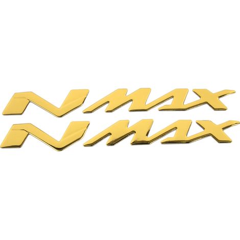 Jeu de 2 autocollants 3D pour moto Yamaha NMAX155 125, décalcomanies jaunes en relief (1/5)