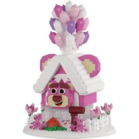 Kit de construction micro-blocs 3D - Maison ballon mini puzzle à assembler - 3999 pièces - Jouet éducatif DIY pour enfants - Type 1 (1/5)