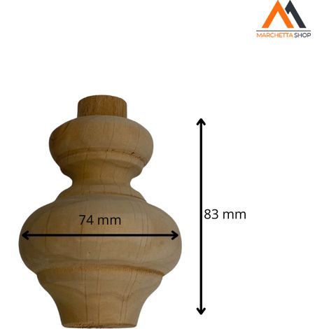 PIEDE IN LEGNO ART.224 ONTANO Ø74
