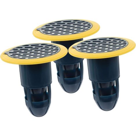 3 Stück Deodorant für Bodenablauf Siphonentferner Sieb für Spüle Abfluss Stopfen Abdeckung für Waschbeckenablauf im Badezimmer Badezimmerabflüsse Abläufe Abs Blue (1/5)