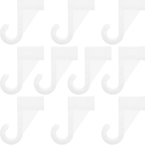 de 10 supports de tringle à vêtements SOLUSTRE en aluminium (1/5)