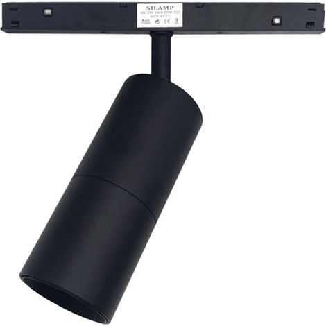 FARETTO LED 20W 48V CCT DIMMERABILE NERO DIREZIONABILE PER BINARIO MAGNETICO 48V (1/5)