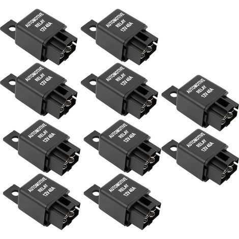 10 Relais Condenseur 12V 40A pour Climatisation Auto avec Connecteur 5 Broches (1/5)