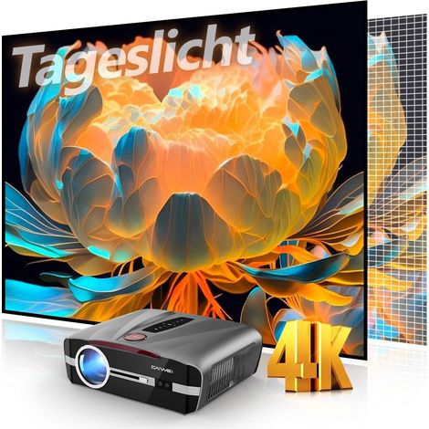 4K UHD 2300 ANSI Day Light Projector Indoor Projector Home Theater HDR10 WiFi6 Bluetooth NFC Smart Android Projectors Auto Focus/Keystone Correction HDMI ARC USB (1/5)