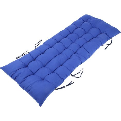 Coussin long pour fauteuil inclinable, chaise berçante en rotin, coussin de siège de jardin pliant 48 x 155 x 8 cm (1/5)
