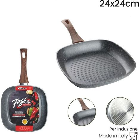 Bistoire Anti-rayures Anti-rayures Anti-rayures Pour La Poignée En Bois à Induction De 24x24 / 28x28cm -24 Cm -