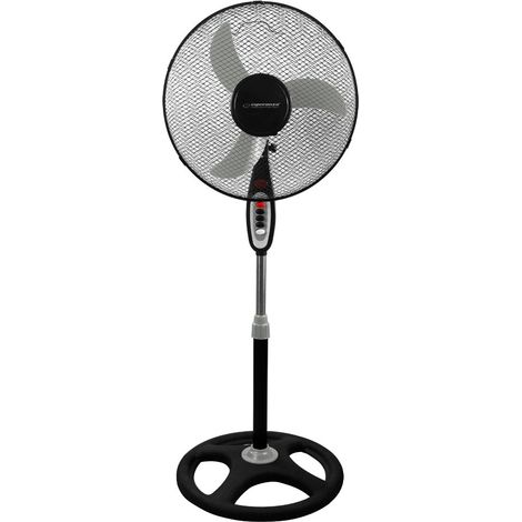 Ventilador de pedestal Esperanza 16 pulgadas Typhoon negro-gris