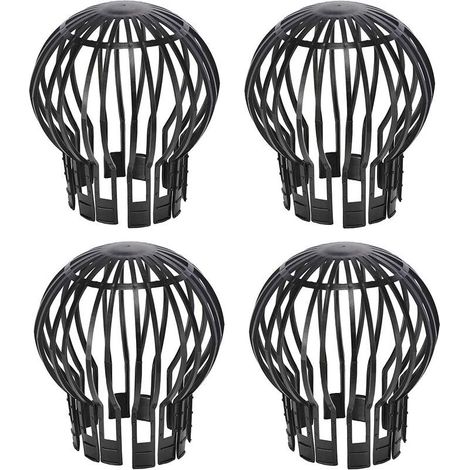 VURAHOME - Lot de 4 pinces à gouttière d'environ 12,5 x 14,5 cm (diamètre x hauteur) (1/4)