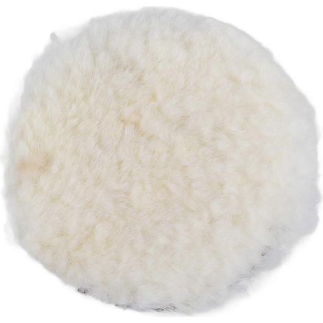 1 tampon de polissage en laine pour polisseuse de voiture, 18 cm (7 pouces), neuf (1/4)