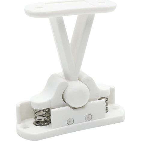 Bloc Porte Camping Car en Forme de T Muet Bloc Porte Caravane en de Nylon Arret de Porte Utilisé pour Camping en VR Bateaux Armoires,7×7.5CM(Blanc) (1/5)